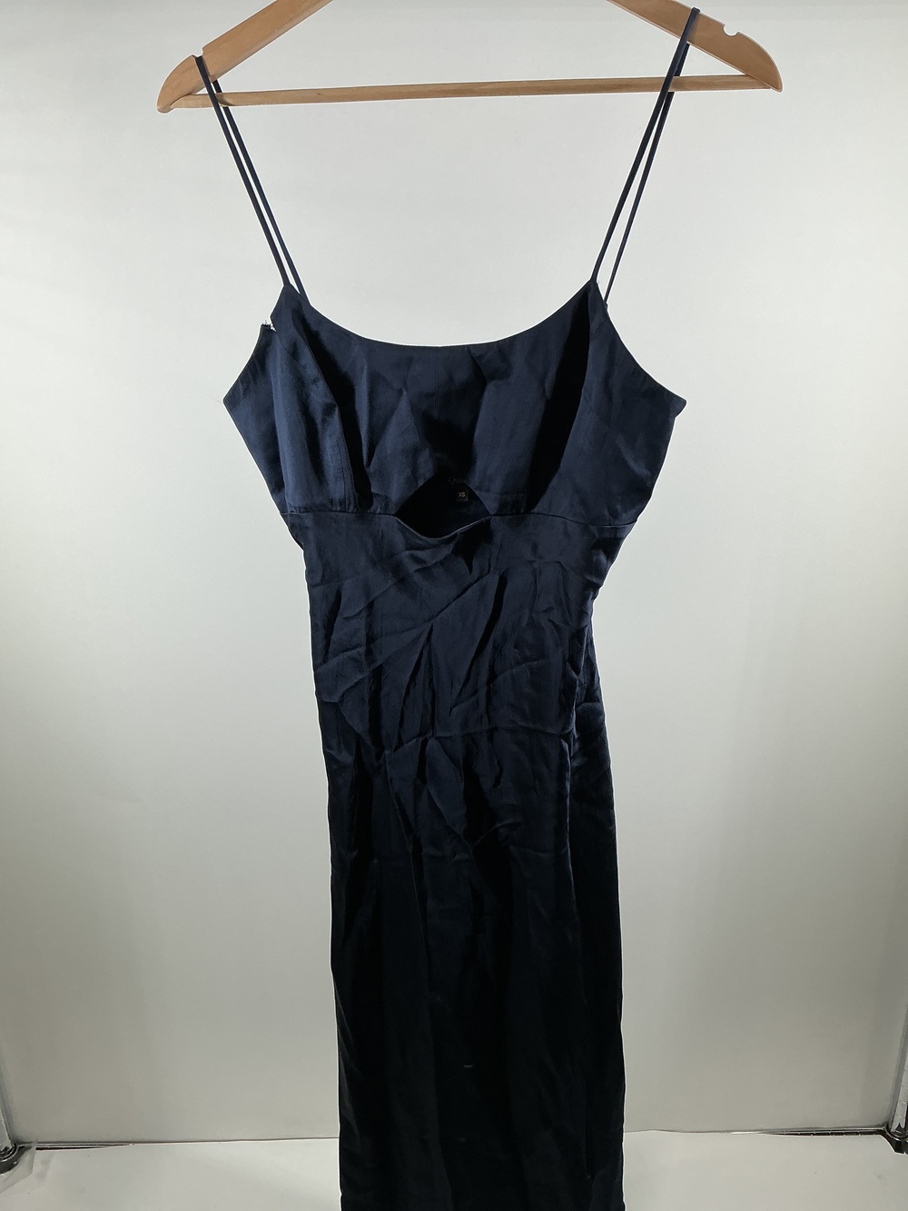 100% Washable Silk Cutout Midi Slip Dress
